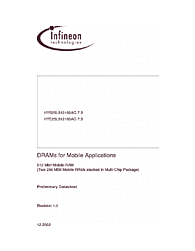 DataSheet HYB25L512160AC-7.5 pdf